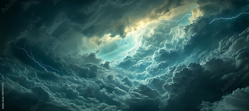 An Interstellar Storm with Lightening and Crackles An Interstellar Storm with Lightening and Crackles