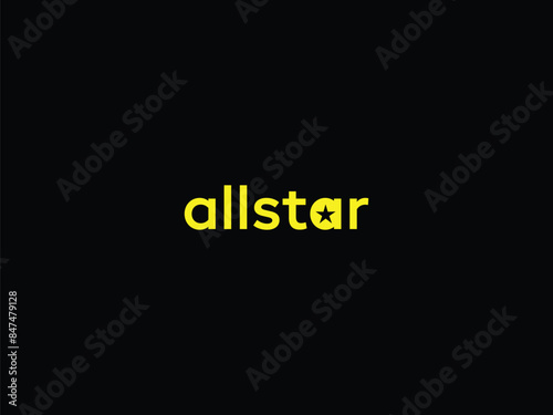 logo all star wordmark logo vector symbol