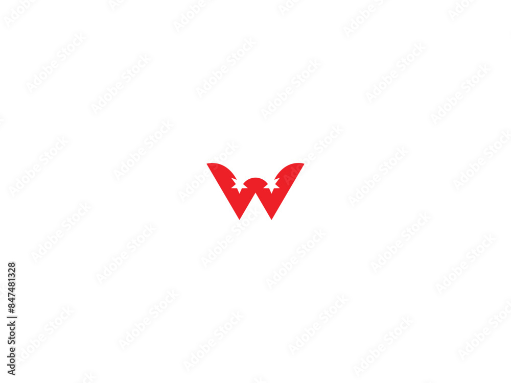 W letter  logo design