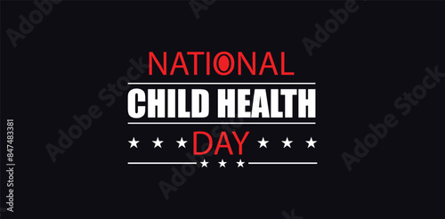 Wallpaper Mural Celebrating National Child Health Day with Stylish Text Illustration Torontodigital.ca