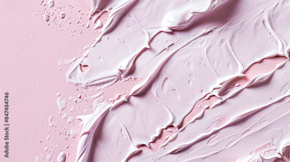 A close-up of pink cream or paint texture, showcasing smooth, artistic swirls and layers, creating an abstract background. Pink Cream Texture Abstract Background
A close-up of pink cream or paint texture, showcasing smooth, artistic swirls and layers, creating an abstract background. Pink Cream Texture Abstract Background