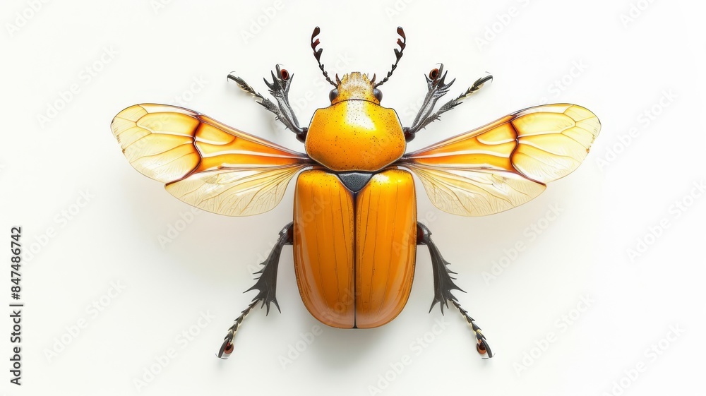 Fototapeta premium shield bug isolated on white