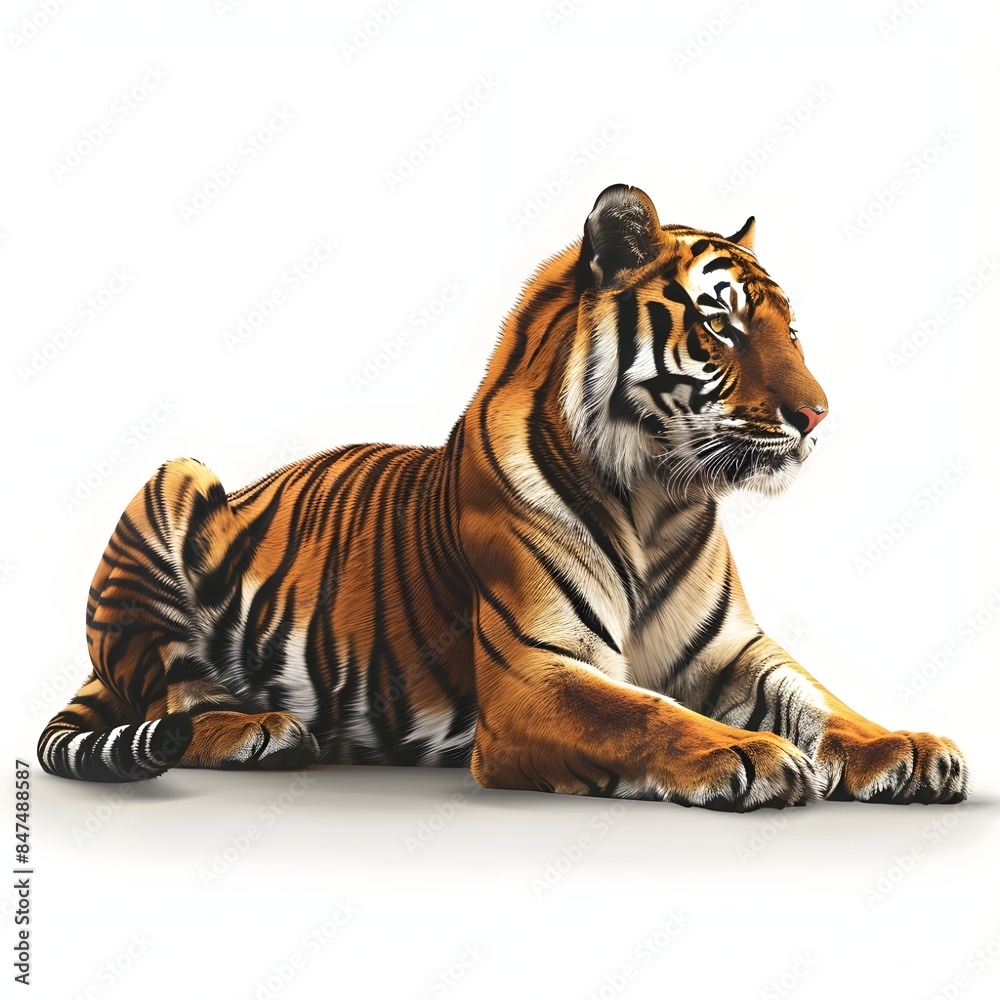 Obraz premium tiger isolated on white