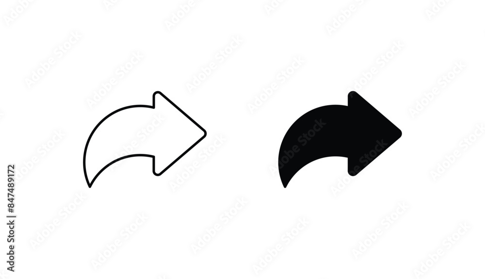 Arrow right icon design with white background stock illustration Arrow right icon design with white background stock illustration