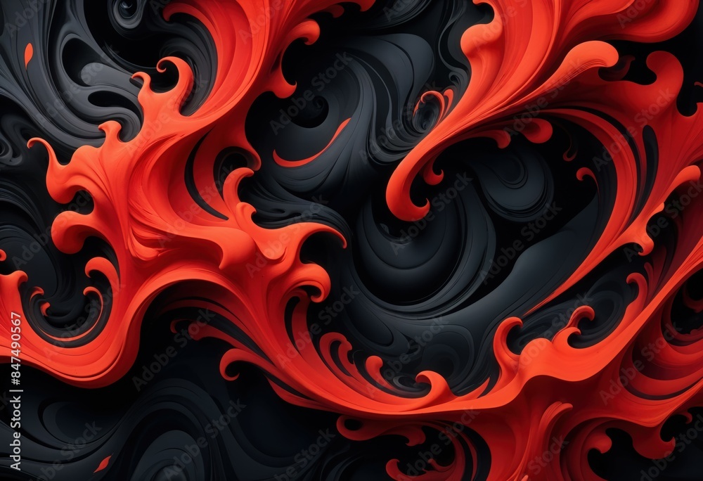 Red flames seamless pattern Red flames seamless pattern