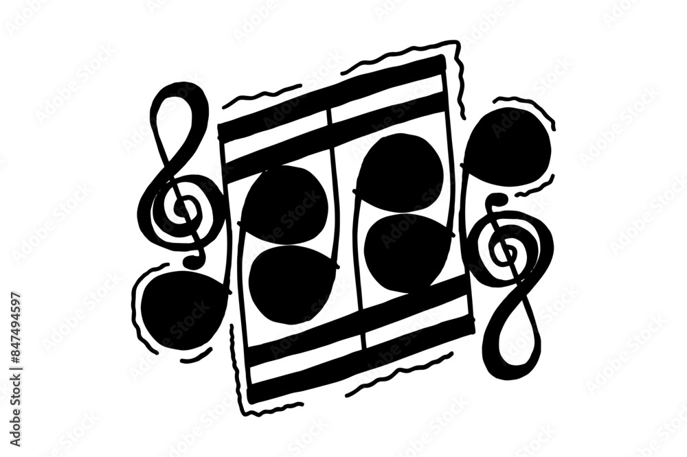 Black Music Tone Vector Black Music Tone Vector