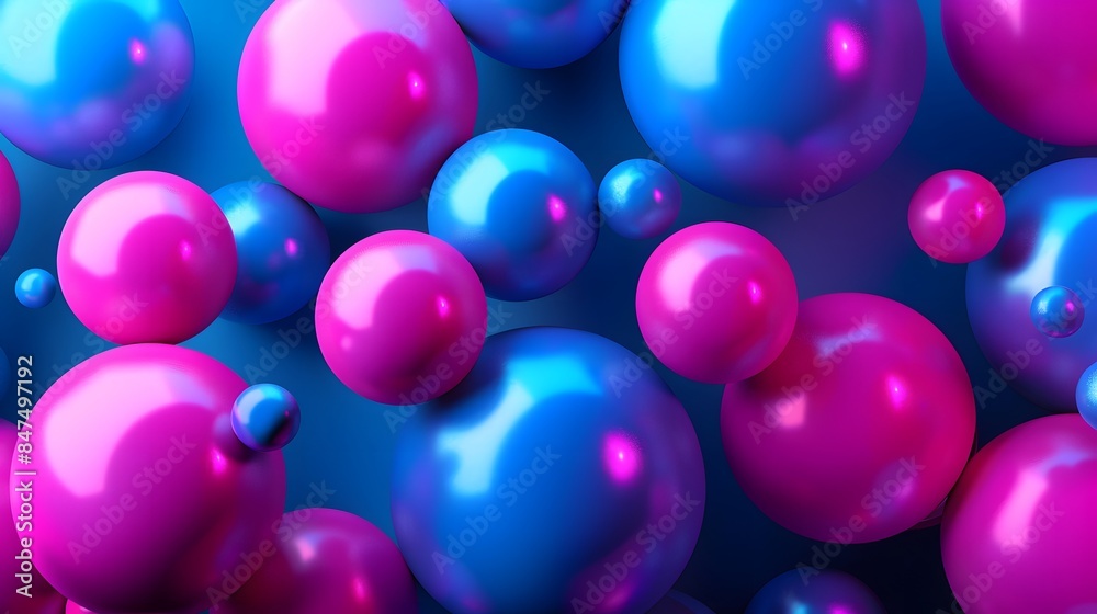 Neon lighting blue, pink, purple circles, spheres shape background. Abstract 3D pattern, composition. Place for text and design.
Neon lighting blue, pink, purple circles, spheres shape background. Abstract 3D pattern, composition. Place for text and design.