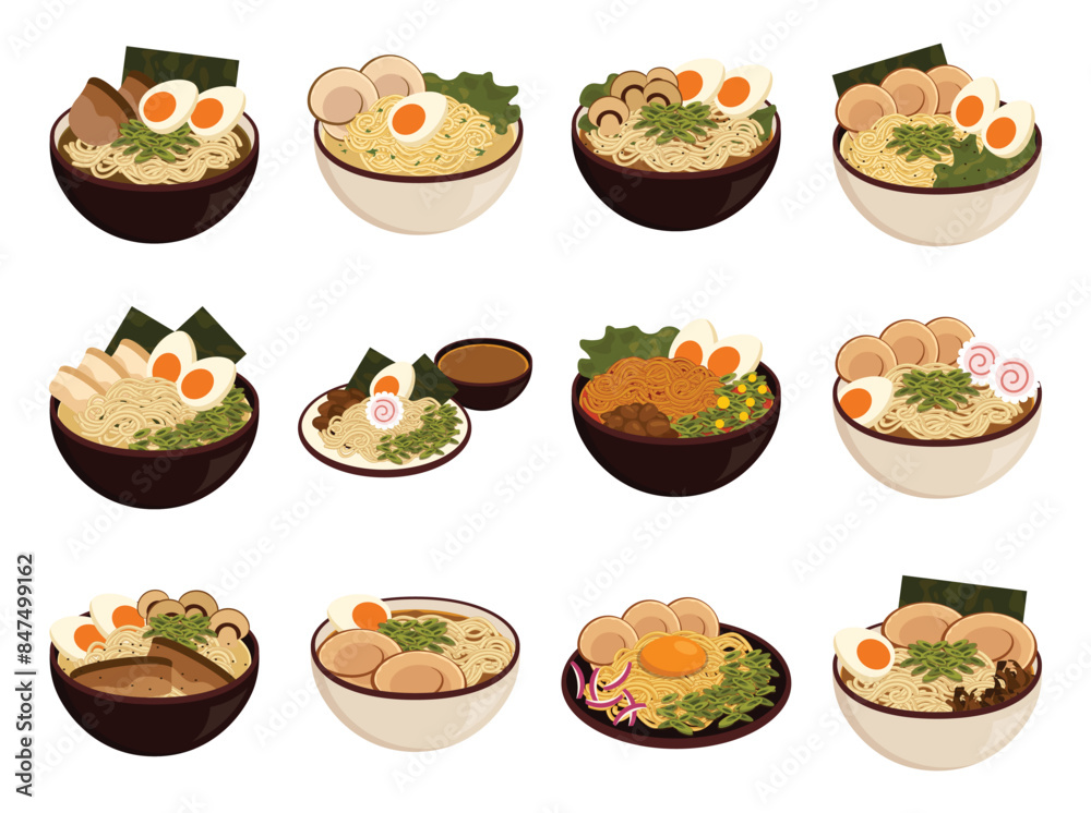 Ramen Vector Set Ramen Vector Set
