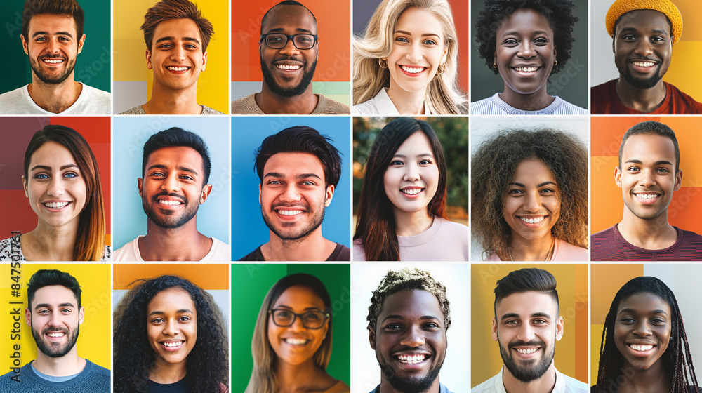 A group of people with different skin tones A group of people with different skin tones