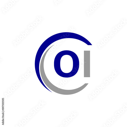 Alphabet letters Initials Monogram logo OI, INITIAL Letter OI logo design, template vector illustration. OI Initial Letter Logo design vector template, Graphic Alphabet Symbol for Corporate Business.
