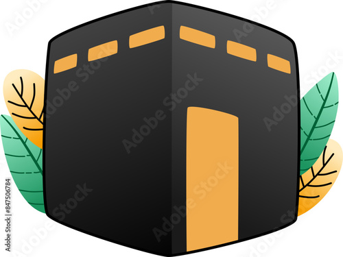 Beautiful kaaba in Makkah Illustration