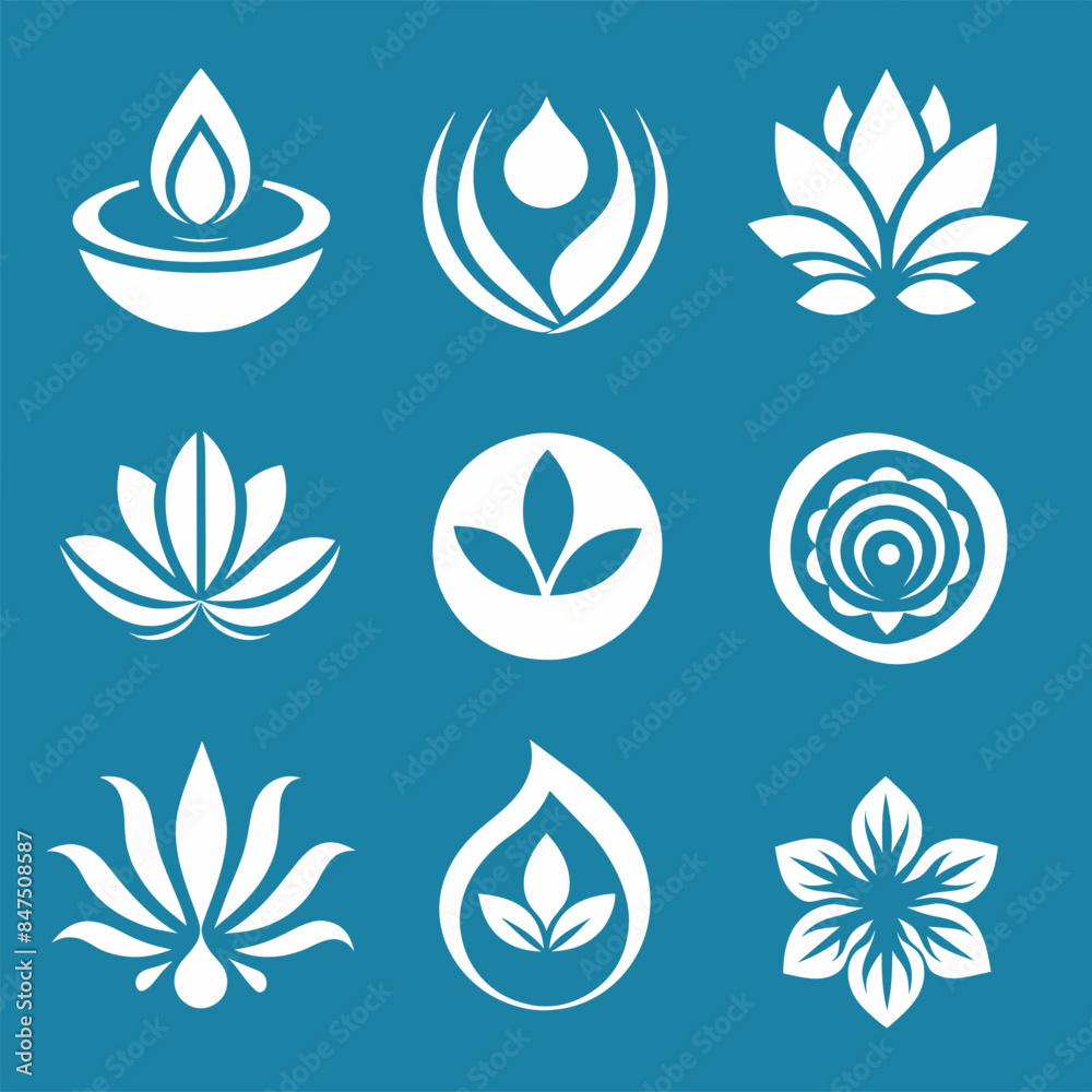 Fototapeta premium TranquilTouch: Logo Design for Spa 