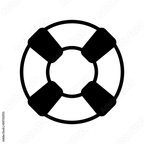 Lifeguard icon vector or logo illustration style