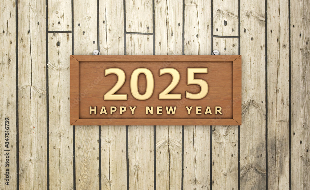 New Year 2025 Creative Design Concept - 3D Rendered Image New Year 2025 Creative Design Concept - 3D Rendered Image
