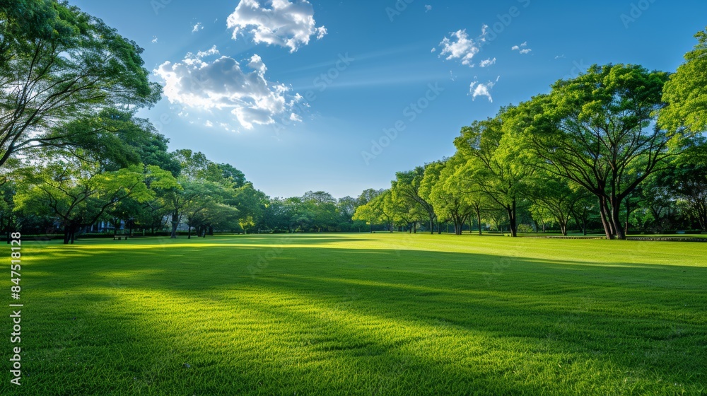 Fototapeta premium Clear Sky in City Park 