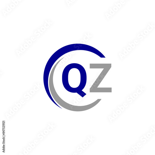 Alphabet letters Initials Monogram logo QZ, INITIAL Letter QZ logo design, template vector illustration. QZ Initial Letter Logo design vector template, Graphic Alphabet Symbol for Corporate Business.

