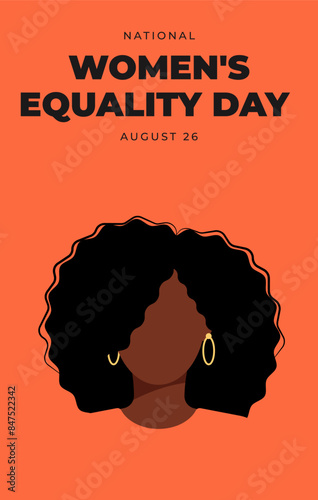Women's Equality Day. Feminism holiday. Concept for banner, card, poster. Vector illustration in flat style.