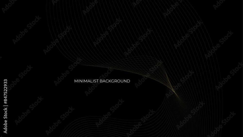Abstract background with gold curve modern lines on dark background. Shiny golden moving lines element.banner, cover, poster, flyer, card, backdrop, booklet. vector illustration Abstract background with gold curve modern lines on dark background. Shiny golden moving lines element.banner, cover, poster, flyer, card, backdrop, booklet. vector illustration
