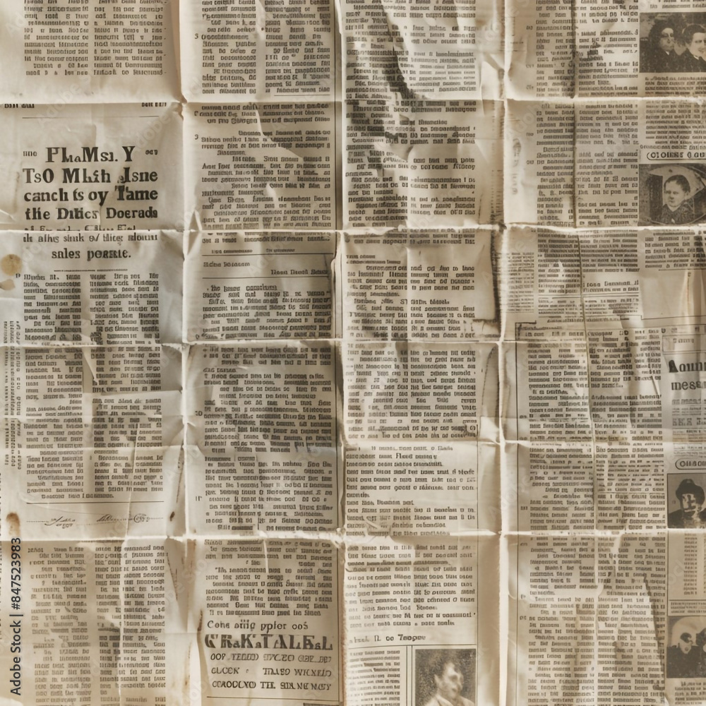 Obraz premium Vintage Old Newspapers Background