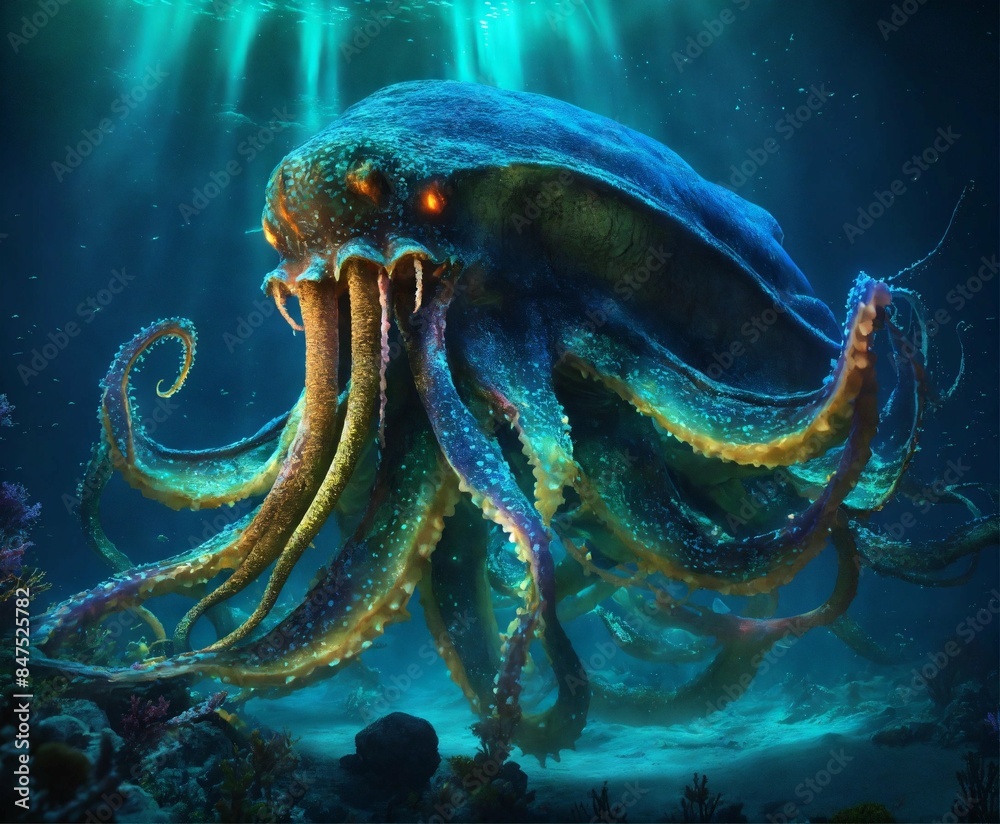 octopus in the sea octopus in the sea