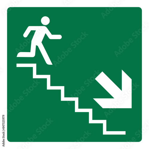 iso emergency and first aid safety signs evacuation route symbol and pictogram only size 1 x 1 square shape