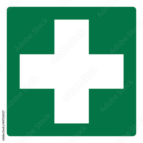 iso emergency and first aid safety signs first aid symbol and pictogram only size 1 x 1 square shape