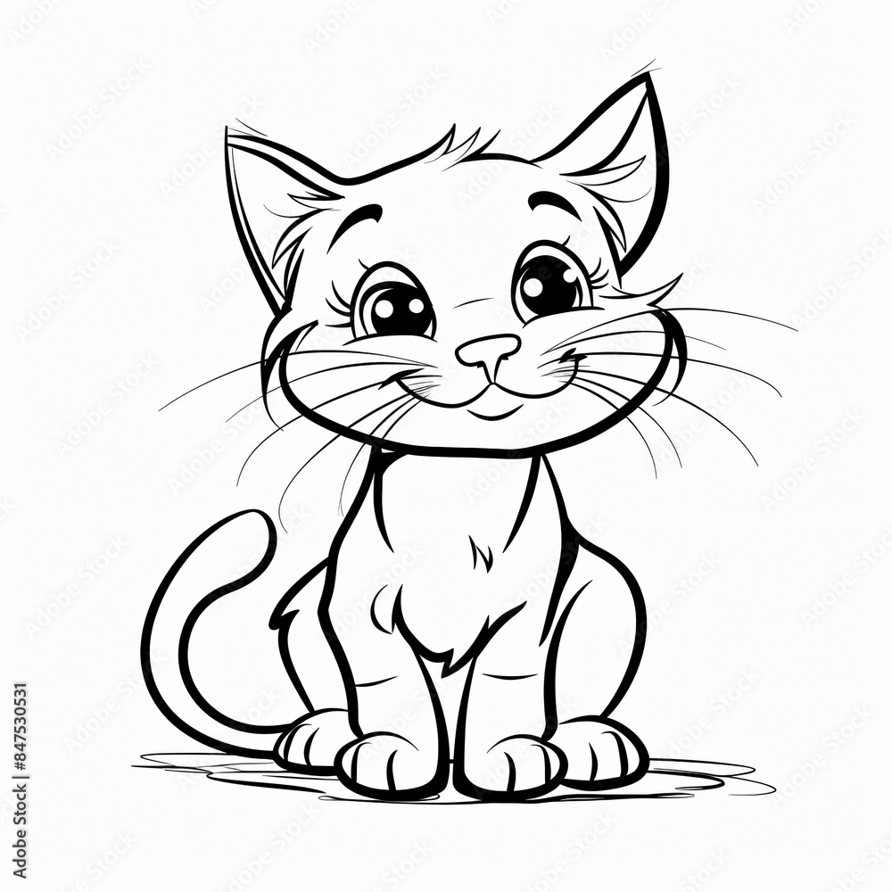 a drawing of a cat with a tail that says quot the name quot a drawing of a cat with a tail that says quot the name quot