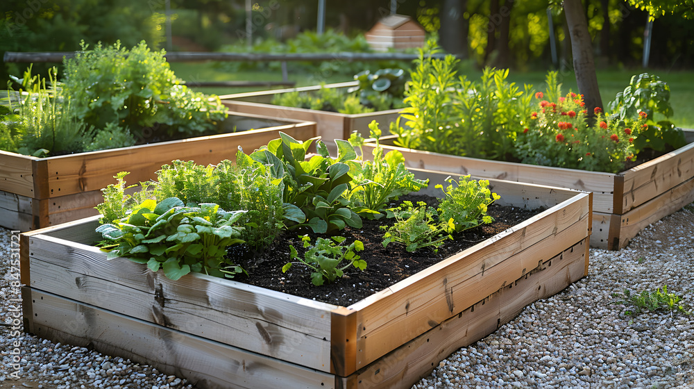 garden dreams - beds with vegetable plants, herbs and vegetables garden dreams - beds with vegetable plants, herbs and vegetables
