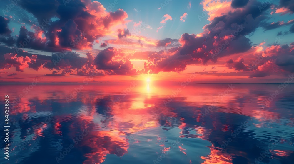 Breathtaking Sunset Reflection Breathtaking Sunset Reflection