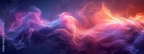 Background of beautiful glowing purple energy flow