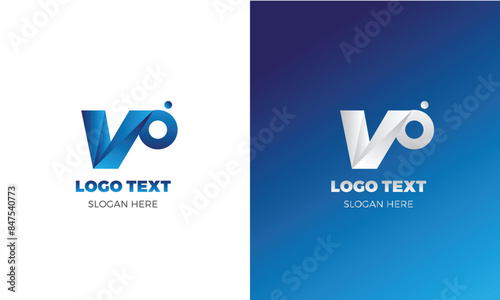 V letter modern logo vector