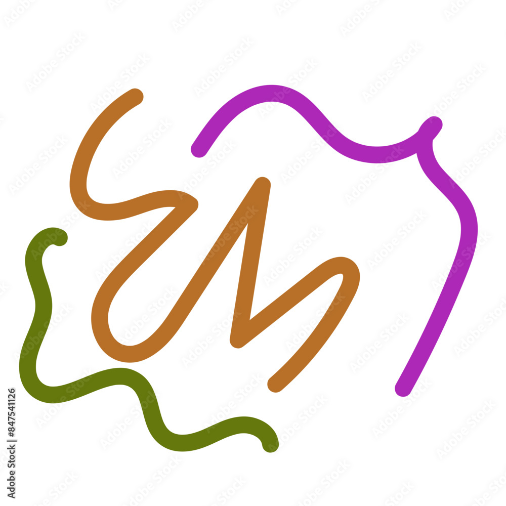 Abstract squiggly lines vectors Abstract squiggly lines vectors