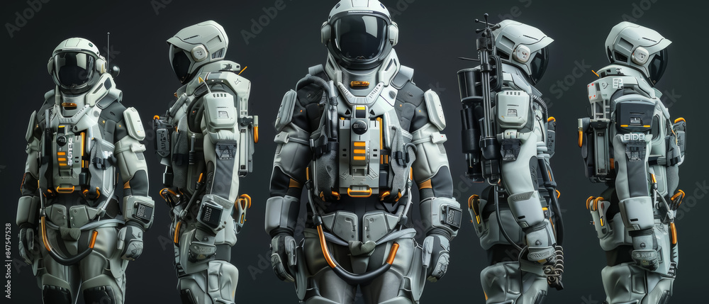 Elite Special Forces in Coordinated Tactical Gear Elite Special Forces in Coordinated Tactical Gear