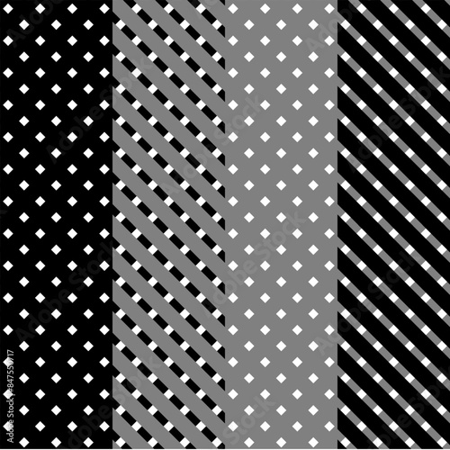 Seamless pattern. Stripes on white background. Striped diagonal pattern for printing on fabric, paper, wrapping, scrapbooking, and websites Background with slanted lines Vector illustration