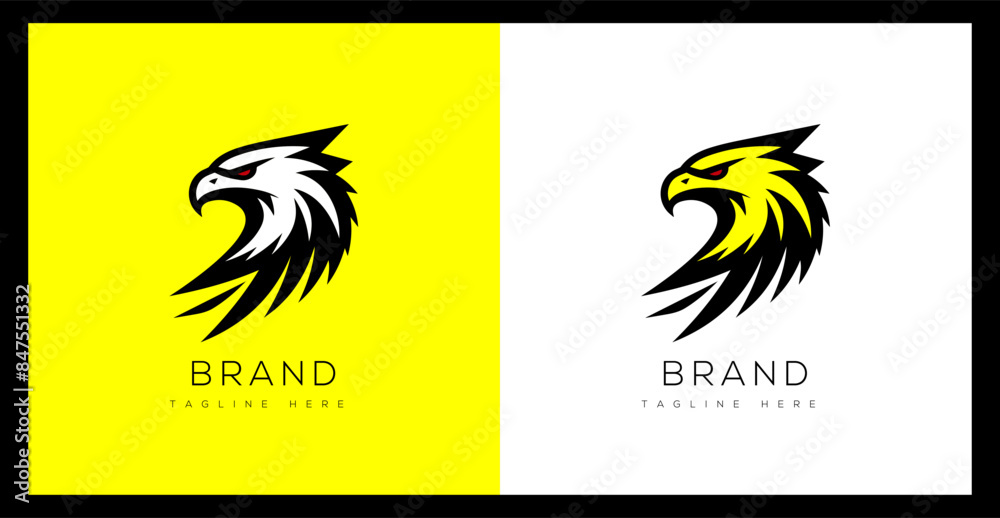 Obraz premium Modern and Minimalist Eagle Logo design vector