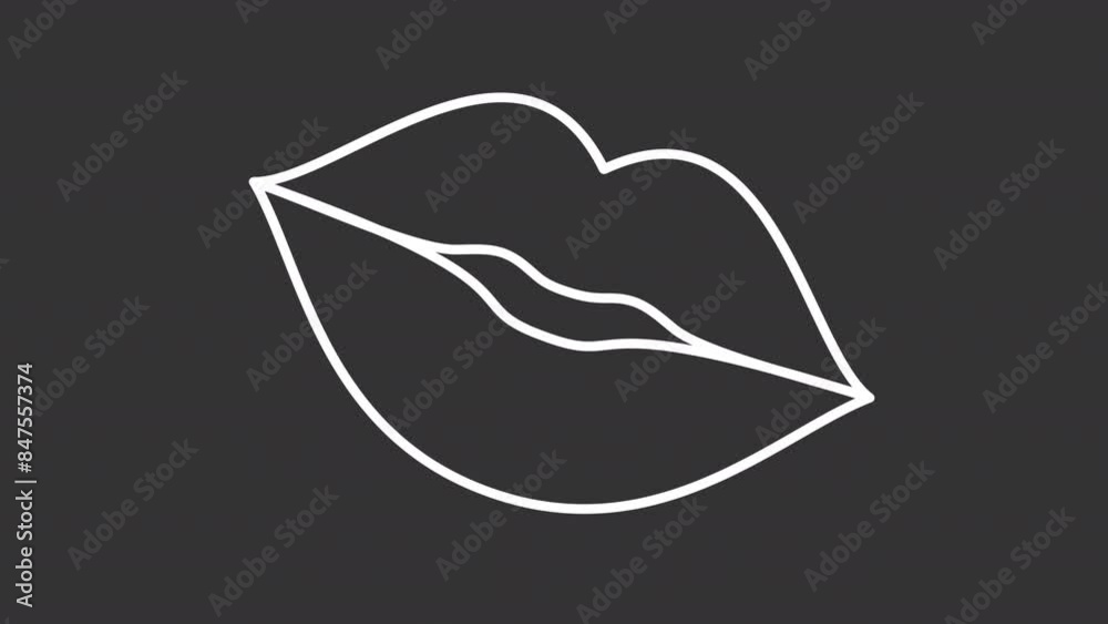 Flame heart white line animation. Passion animated icon. Lips squeezing, intimate products. Valentine romance. Isolated illustration on dark background. Transition alpha video. Motion graphic Flame heart white line animation. Passion animated icon. Lips squeezing, intimate products. Valentine romance. Isolated illustration on dark background. Transition alpha video. Motion graphic