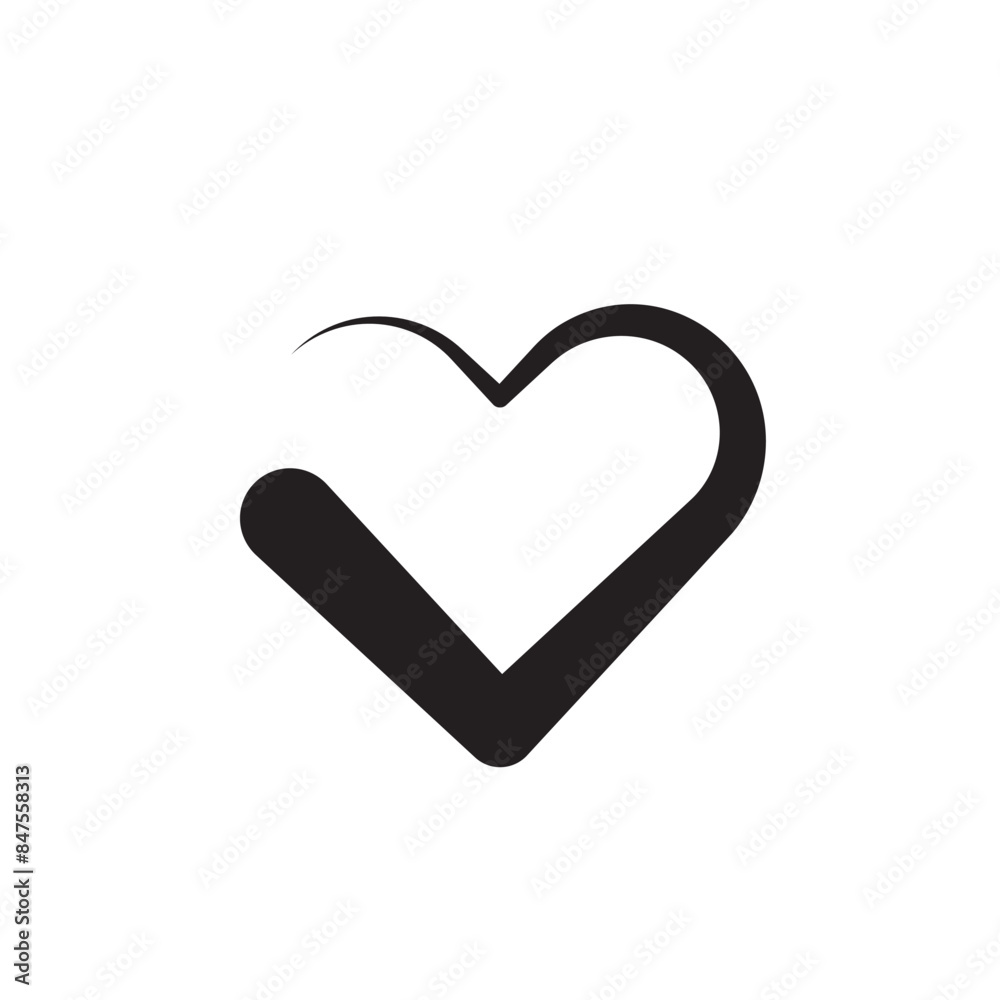 heart icon outline stroke vector eps heart icon outline stroke vector eps