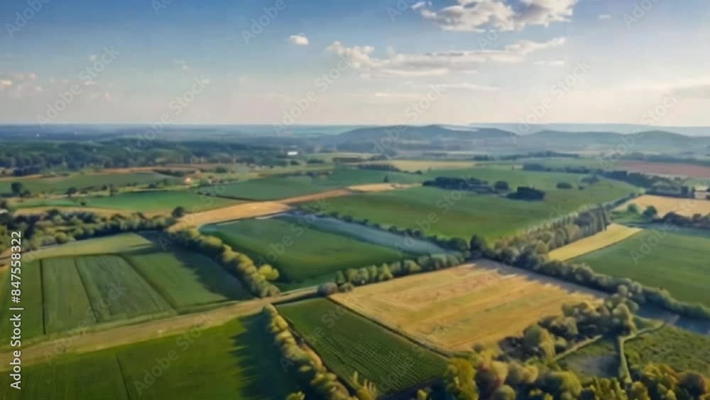 Soaring over a peaceful rural landscape 4k virtual video background Soaring over a peaceful rural landscape 4k virtual video background