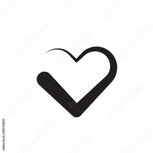 heart icon outline stroke vector eps