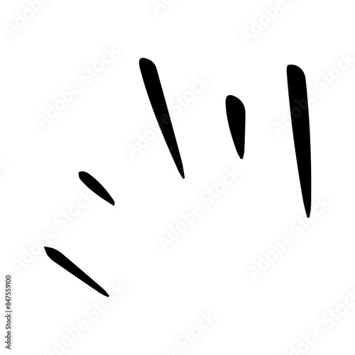 comic stroke element