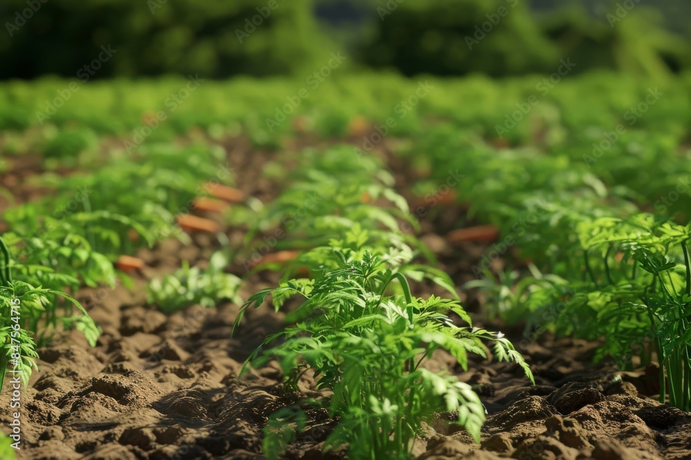 Carrot Field, Carrot Crop, Many Carrots Agriculture Landscape, Vegetable Farm, Drawing Imitation Carrot Field, Carrot Crop, Many Carrots Agriculture Landscape, Vegetable Farm, Drawing Imitation