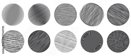 Set of hand drawn pencil crosshatch shapes. Crosshatch Freehand doodle shapes collection. Doodle and sketch style. Black squiggle grunge texture. Vector illustration isolated on white background.