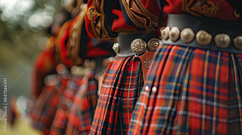 Fototapeta premium Highland dress is the traditional, regional dress of the Highlands and Isles of Scotland
