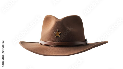 Chief Hat Isolated on White Background, Close Up, PNG