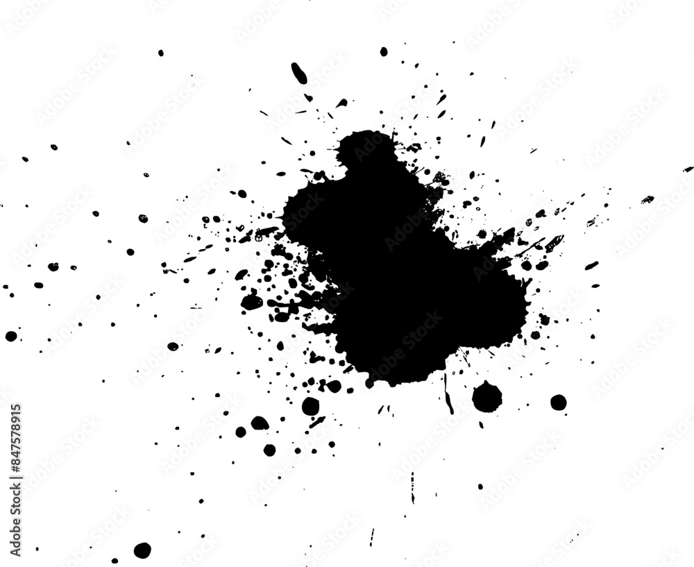 black ink dropped splatter splash grunge graphic element vector black ink dropped splatter splash grunge graphic element vector