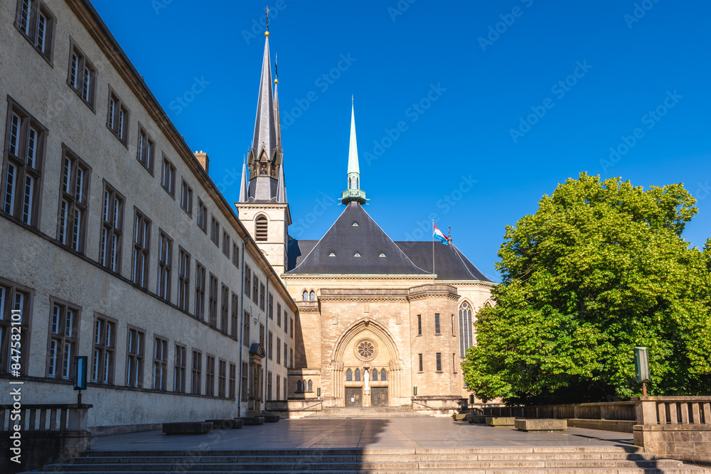 Fototapeta premium Luxembourg Notre Dame Cathedral, a Roman Catholic Cathedral of Luxembourg City