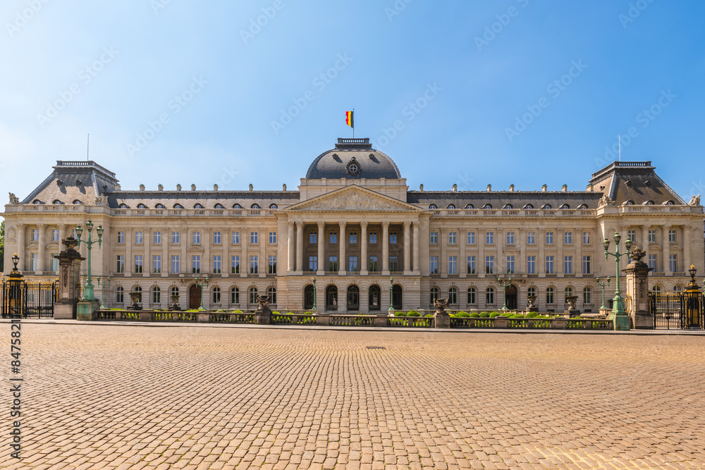 Obraz premium Royal Palace of Brussels, Palais royal de Bruxelles, located in Brussels, Belgium