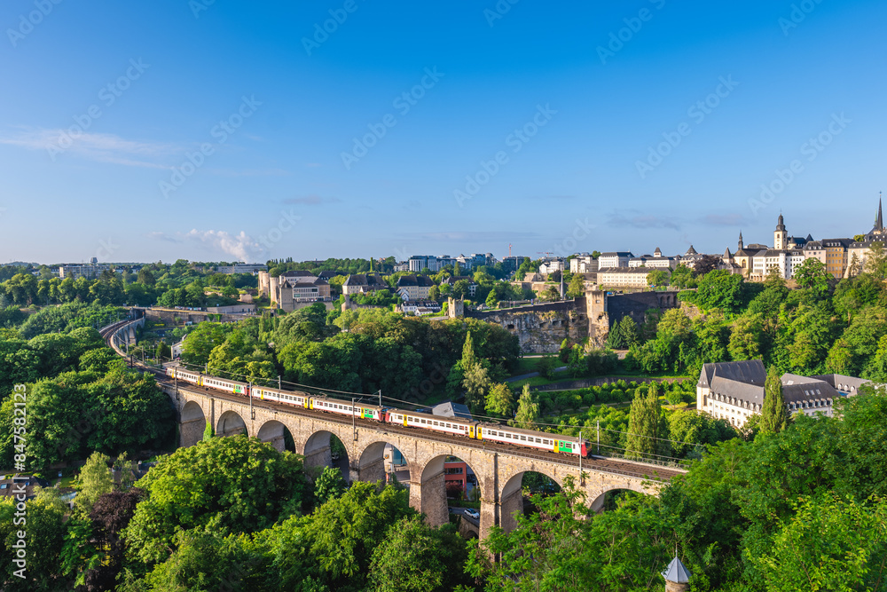 The Passerelle, aka the Luxembourg Viaduct, a viaduct in Luxembourg City, southern Luxembourg. The Passerelle, aka the Luxembourg Viaduct, a viaduct in Luxembourg City, southern Luxembourg.