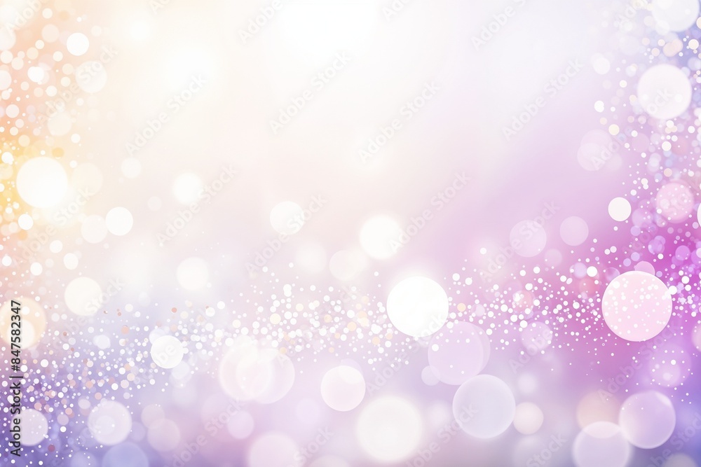 Abstract blur bokeh banner background with rainbow colors, pastel purple, blue, gold yellow, white silver, pale pink Abstract blur bokeh banner background with rainbow colors, pastel purple, blue, gold yellow, white silver, pale pink