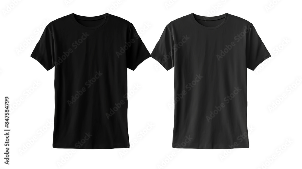two sets of collar t shirt mockups front and back in solid black and solid white on an isolated white background two sets of collar t shirt mockups front and back in solid black and solid white on an isolated white background